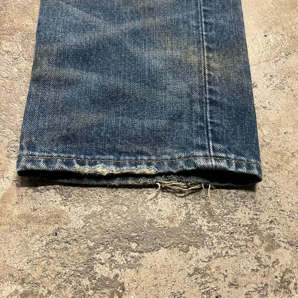 POLO RALPH LAUREN JEANS MUDWASH FADED DISTRESSED DENIM - Picture 7 of 10